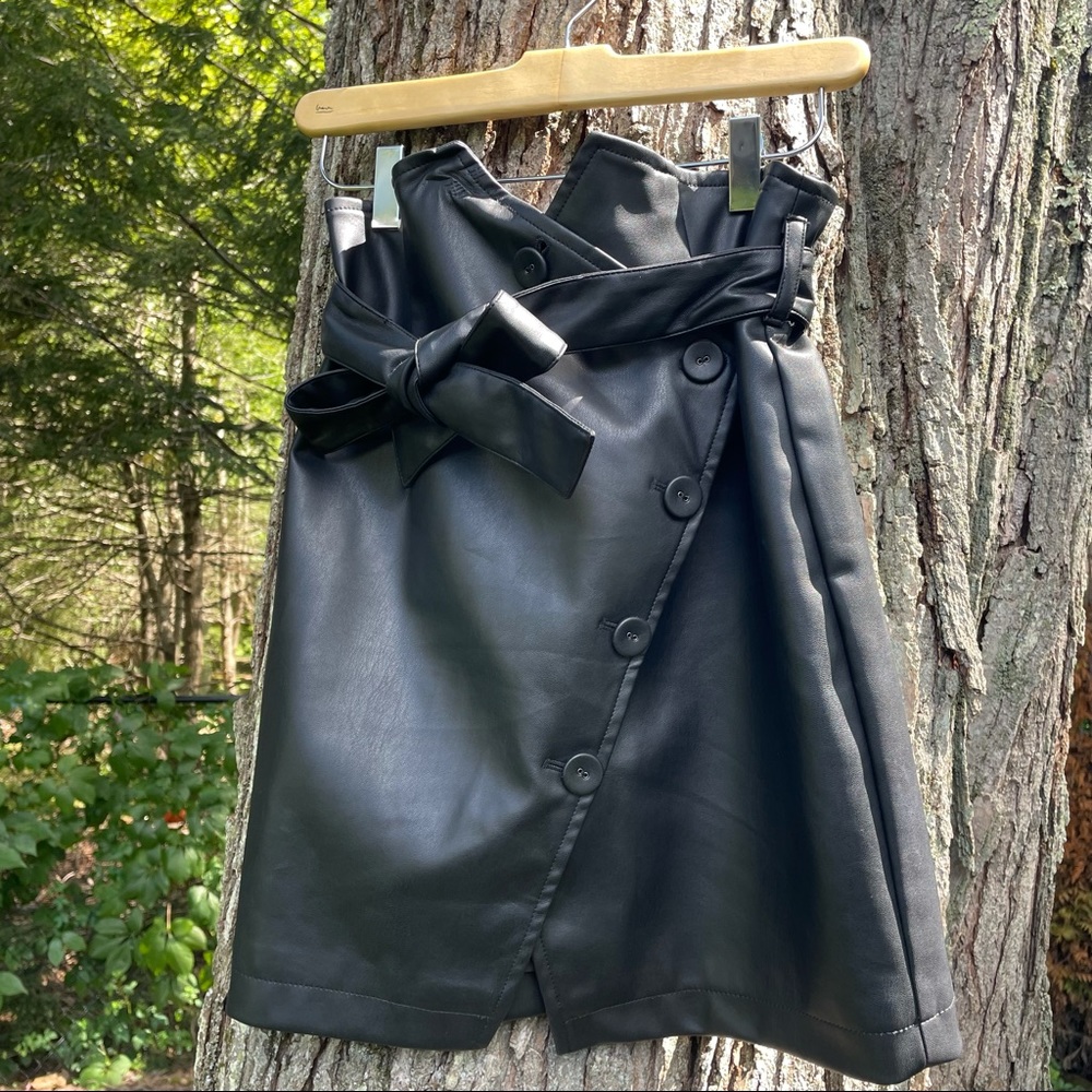 Pleather skirt